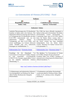 Italienische Texte - UN-Kaufrecht (CISG/UN-K)