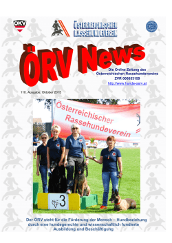 Der ÖRV steht für die Förderung der Mensch