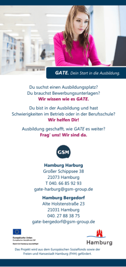 Du suchst einen Ausbildungsplatz? Du brauchst