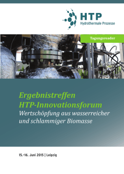 HTP-Reader_web - HTP - Innovationsforum Hydrothermale
