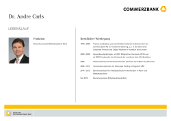 Dr. Andre Carls