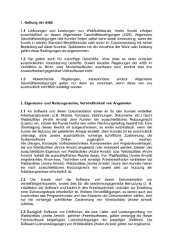 AGBs - Webfacilities