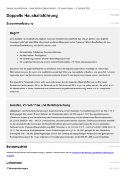 Doppelte Haushaltsf&uuml;hrung - Drucken - TK-Lex