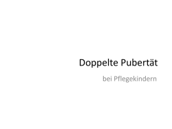 Doppelte Pubert&auml;t - Kr&uuml;ger Institute