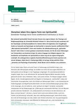 Presseerklärung - Universität Bielefeld