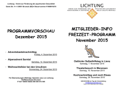 Informations- & Freizeitprogramm