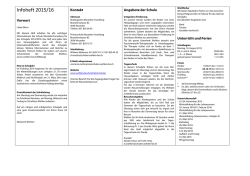 Infoheft 2015/16