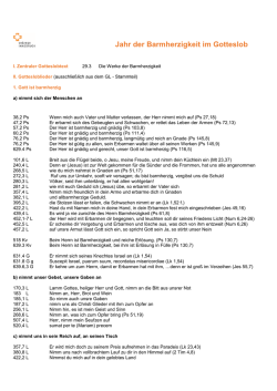 Jahr der Barmherzigkeit im Gotteslob