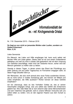 Durschtl&ouml;scher - ref. Kirchgemeinde Oristal