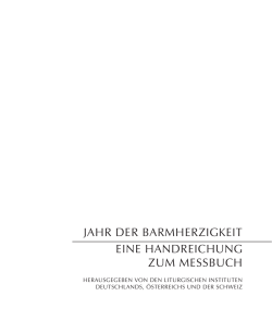 jahr der barmherzigkeit eine handreichung zum messbuch