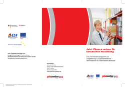 Informationsflyer f&uuml;r interessierte Bewerber