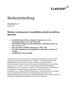 Medienmitteilung