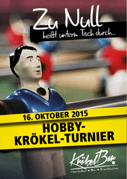HObby- kr&ouml;kel-turnier