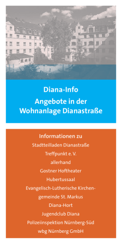Diana-Info Angebote in der Wohnanlage Dianastra&szlig;e