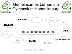 Gemeinsames Lernen am Gymnasium Hohenlimburg