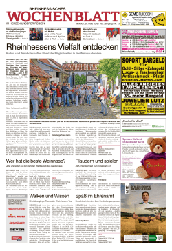 Rheinhessisches Wochenblatt vom 30.03.2016