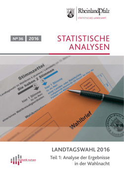 Landtagswahl 2016 – Teil 1: Analyse der Ergebnisse in der Wahlnacht