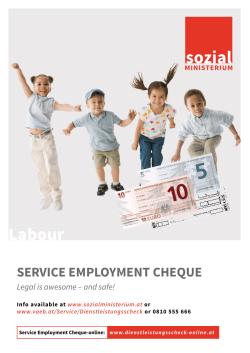Service Employment Cheque