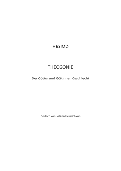 hesiod theogonie - Bernhard Schaub