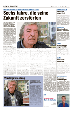 Obersee Nachrichten, 8.10.2015