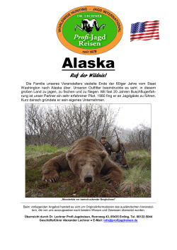 Alaska - Profijagdreisen Dr. Lechner