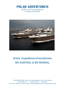 Arktis Expeditions-Kreuzfahrten MV AUSTRAL & MV BOREAL
