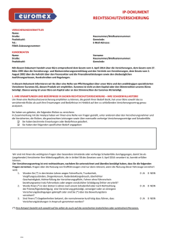 ip-dokument rechtsschutzversicherung