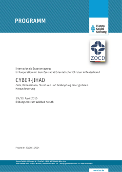 PROGRAMM - Hanns-Seidel