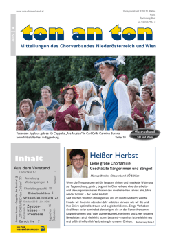 Hei&szlig;er Herbst - Chorverband N&Ouml; und Wien