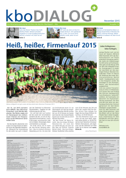 Hei&szlig;, hei&szlig;er, Firmenlauf 2015 - Kliniken des Bezirks Oberbayern