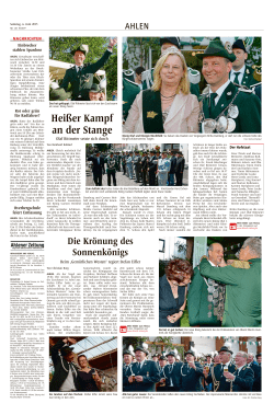 Hei&szlig;er Kampf an der Stange - Gem&uuml;tlicher Westen Ahlen eV