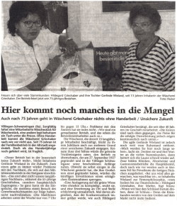 Hier kommt noch manches in die Mangel