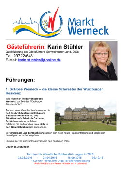 1. Schloss Werneck – die kleine Schwester der Würzburger Residenz