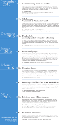 Flyer Vortragsreihe 2015/2016 - See