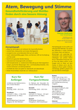 Kurs für Anfänger und Fortgeschrittene - Zeiselmauer