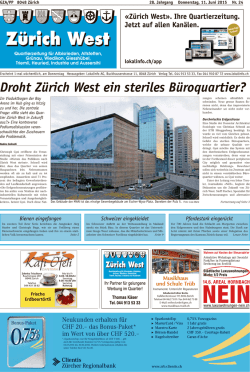 Droht Z&uuml;rich West ein steriles B&uuml;roquartier?