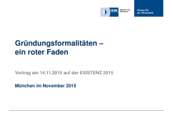 ein roter Faden - IHK M&uuml;nchen und Oberbayern