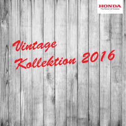 HONDA Vintage Kollektion