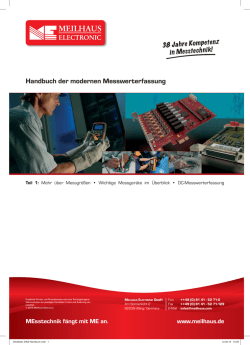 Handbuch der modernen Messwerterfassung