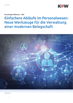 Neue Werkzeuge für die Verwaltung einer modernen