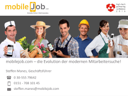 mobilejob.com – die Evolution der modernen Mitarbeitersuche!