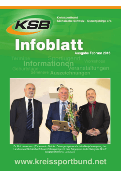 Ausgabe Februar 2016 - SSV Neustadt/Sachsen