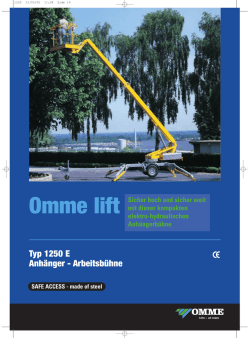 Typ 1250 E Anhänger - Arbeitsbühne