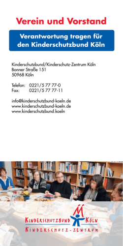 Informationen zu Verein und Vorstand