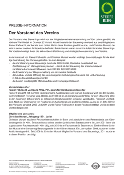 Der Vorstand des Vereins