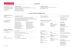 IDW Organigramm 2016