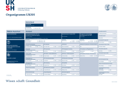 Organigramm UKSH - UKSH Universit&auml;tsklinikum Schleswig