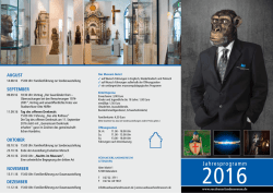 Jahresprogramm - S&uuml;dsauerlandmuseum