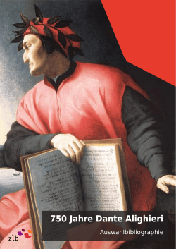 Auswahlbibliographie Dante - Zentral