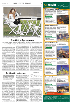 Informationen aus der S&auml;chsischen Zeitung